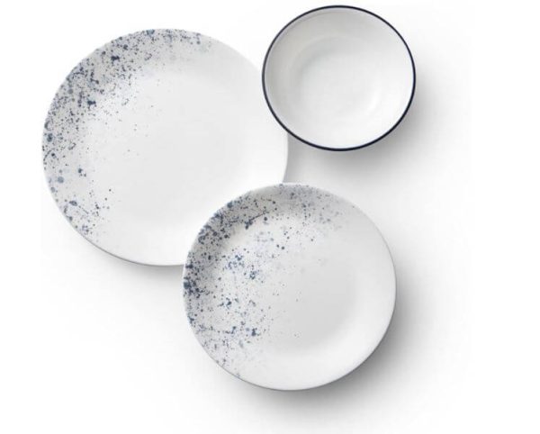 סט 18 חלקים ל-6 סועדים Corelle Indigo Speckle