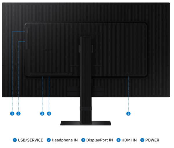 ⁦מסך מחשב SAMSUNG 27″ ViewFinity S7 4K⁩ – תמונה ⁦3⁩