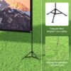 ⁦מסך 120″ למקרן כולל מעמד מבית VISULAPEX⁩ – תמונה ⁦2⁩